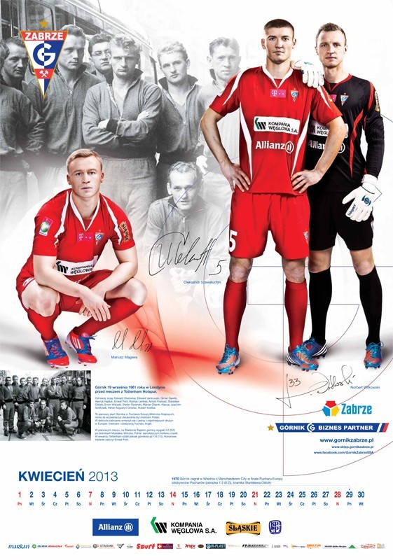 Kalendarz piłkarski Górnika Zabrze 2013