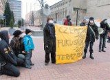 Nie dla elektrowni atomowych! Łódzcy anarchiści protestowali w pasażu Schillera