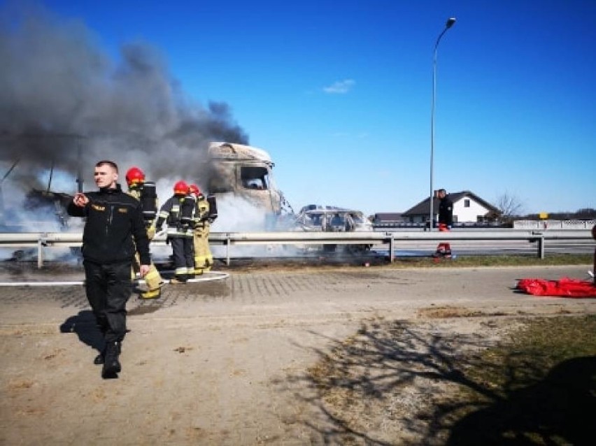 Na drodze krajowej nr 10 w miejscowości Wólka (gmina Skępe)...