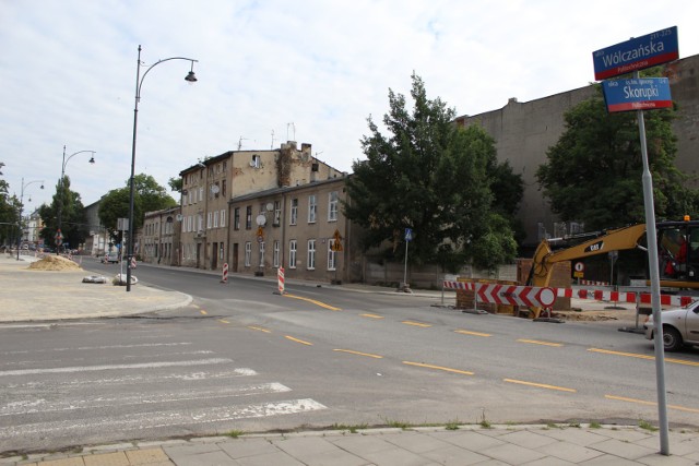 Remont na Wólczańskiej w Łodzi. Utrudnienia na skrzyżowaniu Skorupki - Wólczańska