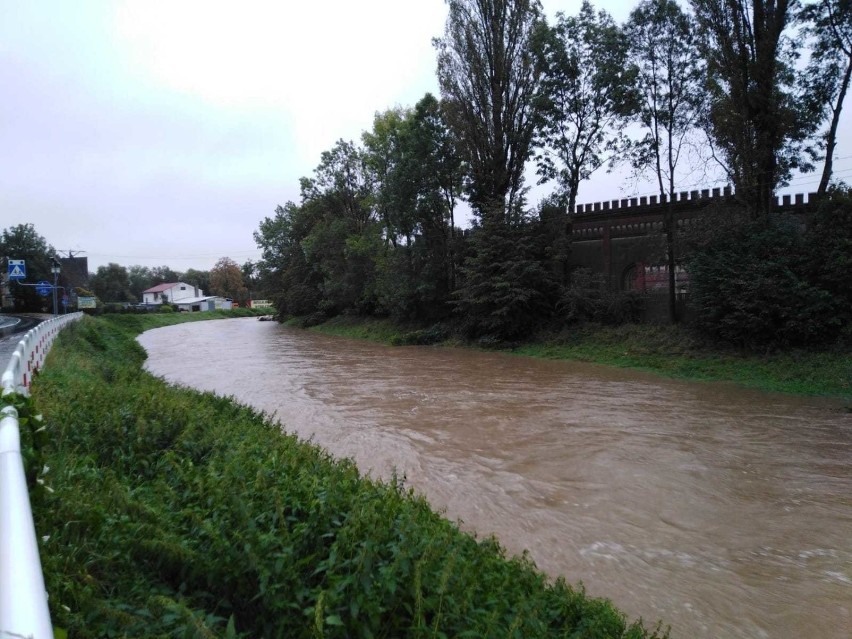 Powódź 2020 - Racławice Śląskie, Lubrza, Głuchołazy. Woda zalewa drogi na południu Opolszczyzny. 