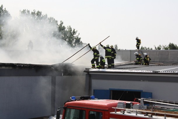 W akcji gaszenia pożaru brały udział jednostki z powiatu...