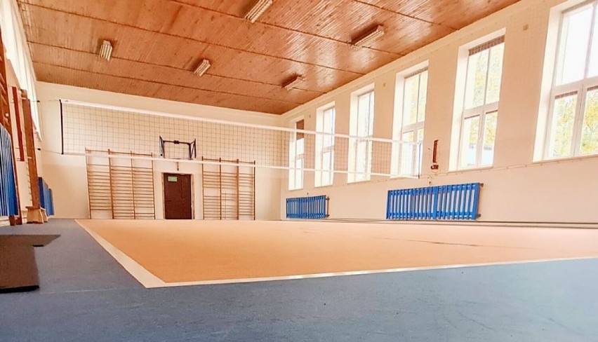 Remont sali gimnastycznej w Zespole Szkół Ponadpodstawowych w Przedborzu zakończony 