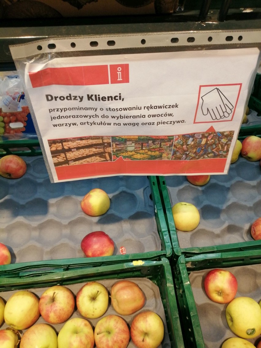 Koronawirus a zakupy. Jakie są środki ostrożności w wieluńskich marketach [FOTO]