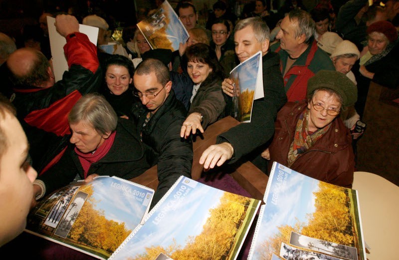 Park legnicki na kartach kalendarza