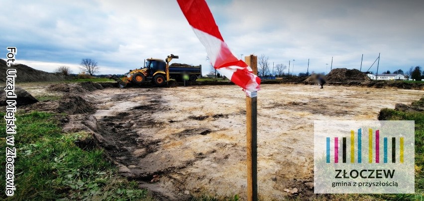 Stadion w Złoczewie. Trwa sportowa inwestycja. Co powstaje? ZDJĘCIA