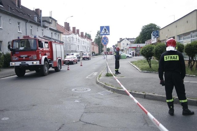 Do wybuchu doszło przy ul. Grunwaldzkiej w Pile