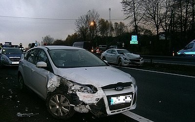 W wypadku w Siedlcu Małym ucierpiały trzy samochody i dwie...