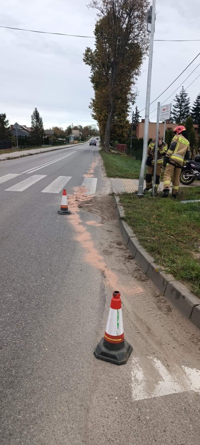 Wypadek motocyklisty w Smolnie - 30 października 2022 r.