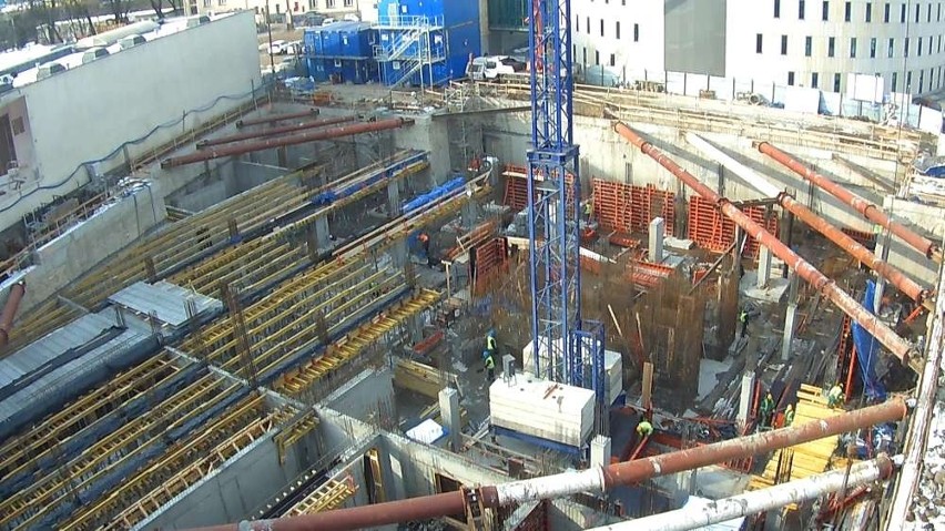 Budowa nowego gmachu Uniwersytetu Ekonomicznego.