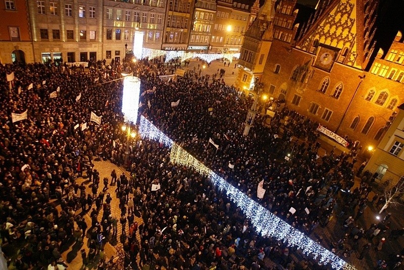 Demonstracja przeciw ACTA we Wrocławiu (ZDJĘCIA)