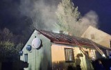 Pożar domu w Przytkowicach. Całkowicie spłonął dach budynku mieszkalnego