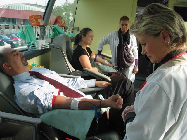 Paweł Silbert oddawał krew pierwszy raz w życiu