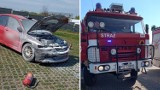 Pożar domku letniskowego w Zwoli koło Zaniemyśla. Szybka interwencja strażaków zapobiegła rozprzestrzenieniu się ognia
