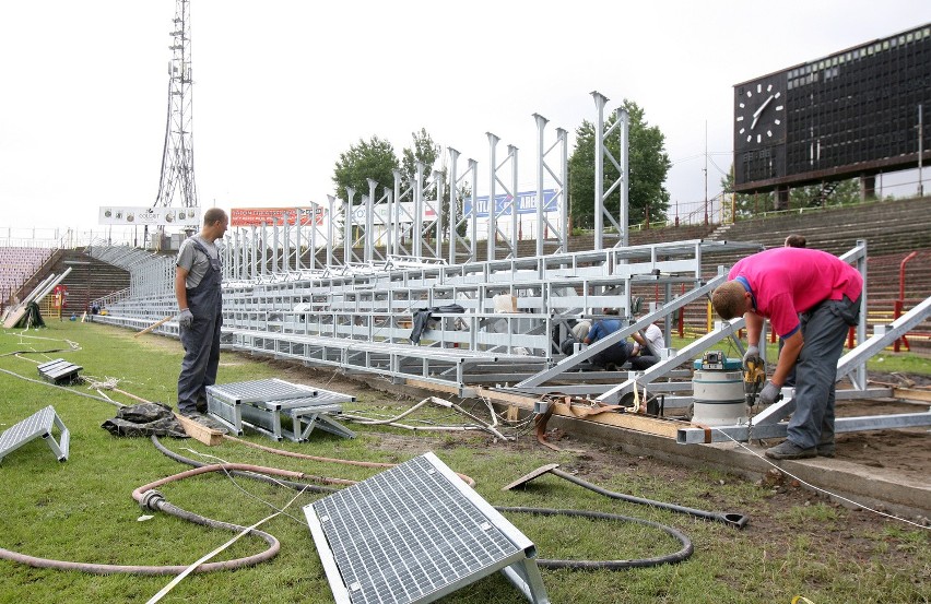 Budowa nowej trybuny na stadionie ŁKS-u