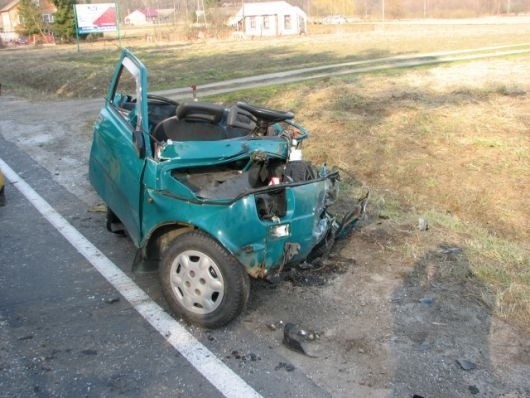 Kierowca malucha w zderzeniu był bez szans