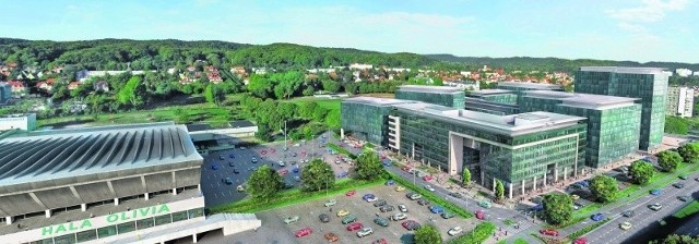 Tak ma wyglądać Olivia Business Centre. Będzie powstawało w kilku etapach, aby ostatecznie osiągnąć niemal 120 tys. m kw. powierzchni biurowej o najwyższym standardzie (klasa A).