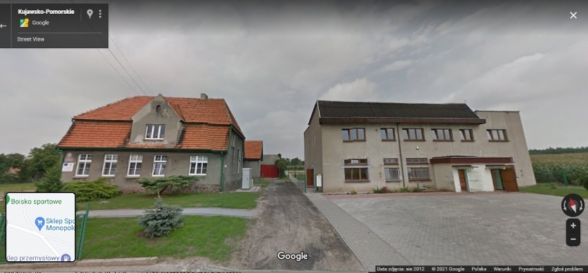 Wsie w gminie Żnin w oku kamery Google Street View.