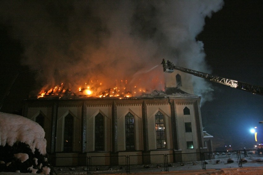 Pożar kościoła w Orzeszu Jaśkowicach