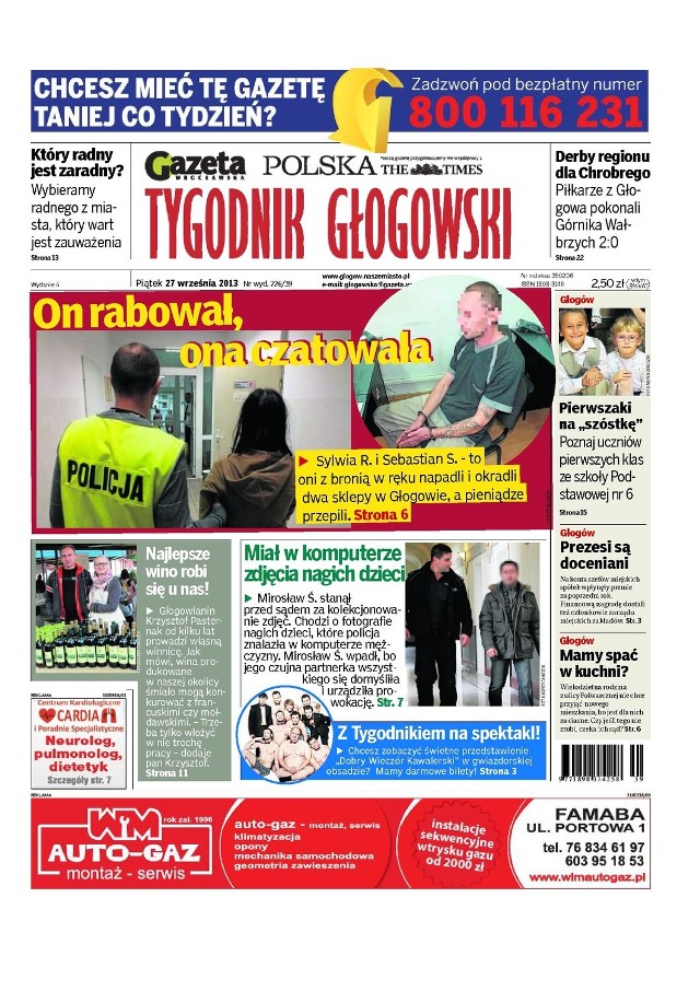 Nowy Tygodnik Głogowski - w sprzedaży od piątku