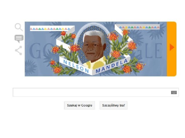 Google Doodle poświęcone Nelsonowi Mandeli