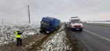 Powiat Gniezno. Ślisko na drogach, doszło do wypadków