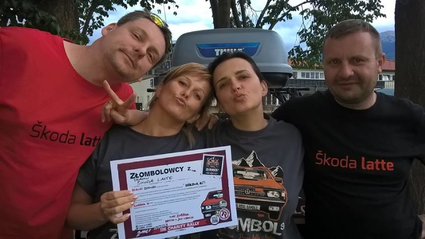 Team Skoda Latte na mecie Złombolu
