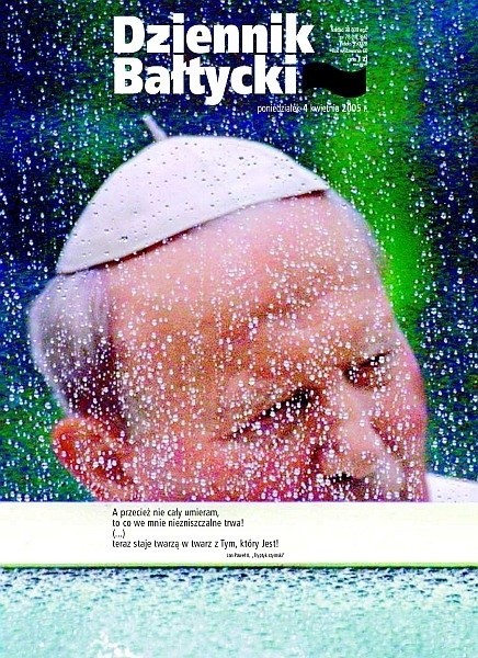 Jan Paweł II nie żyje, okładka z 4 kwietnia 2005 r.