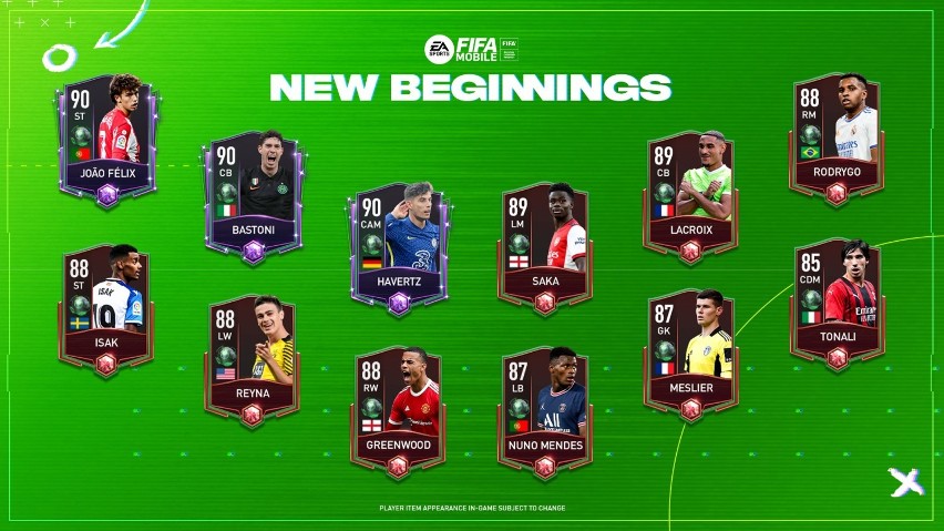 FIFA Mobile 22 - nowe wydarzenie w grze. Zobaczcie szczegóły na temat New Beginnings - Nowych Początków