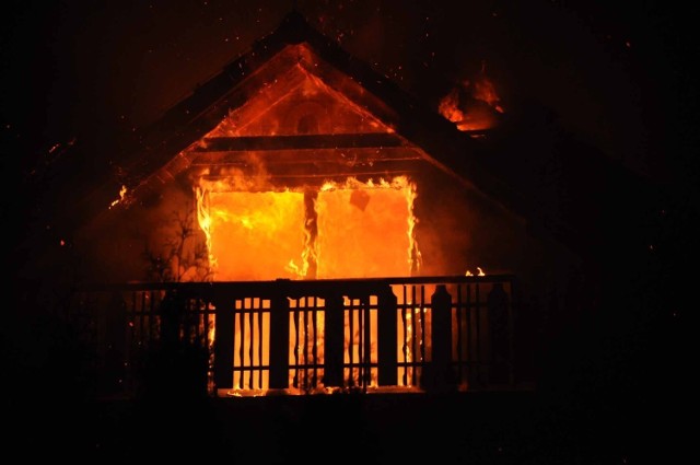 Pożar w Grabowczyku: spłonął dach domu jednorodzinnego