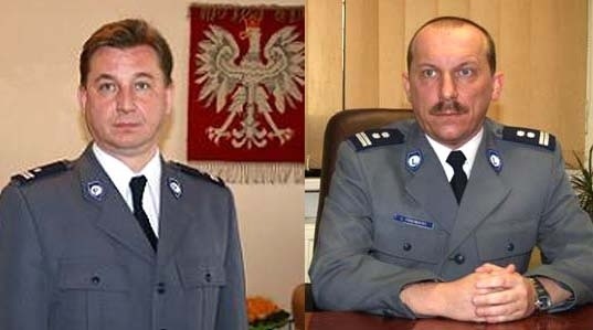 Podinsp. Wadim Dyba (od lewej) i mł. insp. Dariusz Pocięgiel