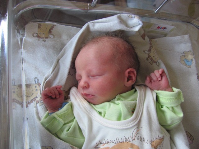 Kacper Gąszczak,
syn Anety i Jacka. Urodził się 24 lipca. Zamieszkał w Lgocie Nadwarciu.