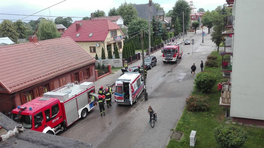 Wypadek na ul. Jagiellońskiej w Bielsku Podlaskim