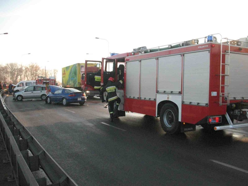 Wypadek z udziałem czterech aut w Malborku