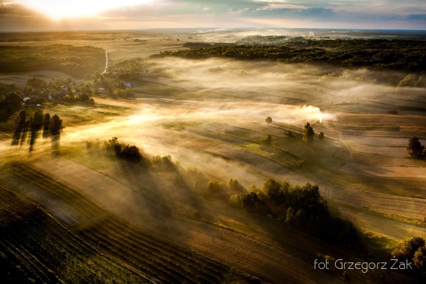 Niezwykłe fotografie Kraśnika i okolic. Te zdjęcia robią wrażenie! Zobacz nasz region z lotu ptaka