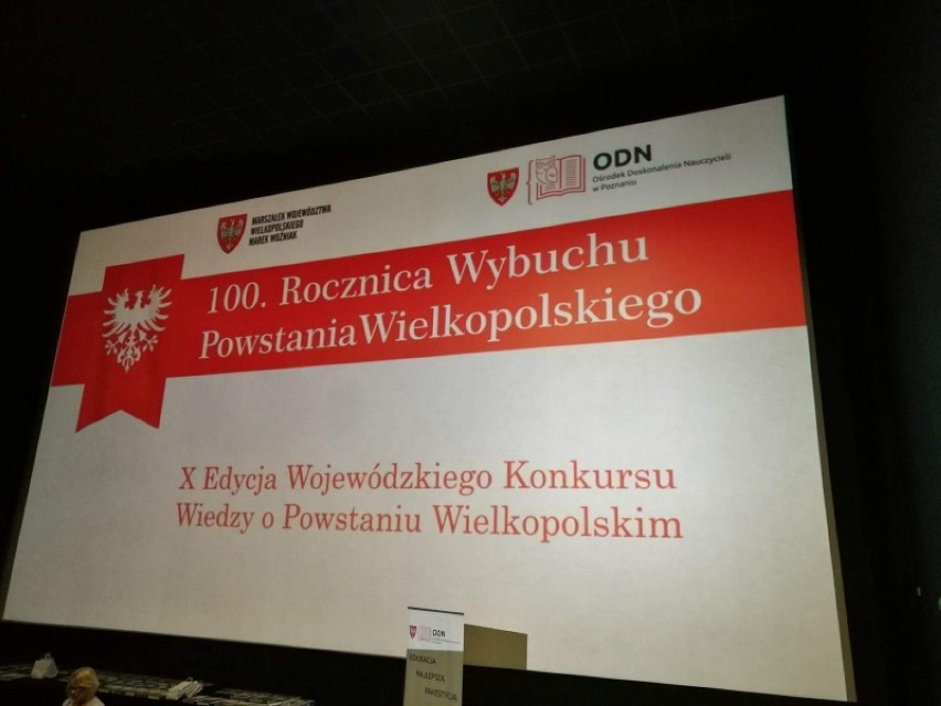 III miejsce dla Bartosza Duczyńskiego w X edycji Konkursu Wiedzy o Powstaniu Wielkopolskim