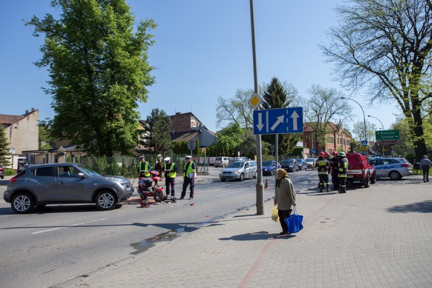 Tarnów. Wypadek na ulicy Narutowicza [ZDJĘCIA]