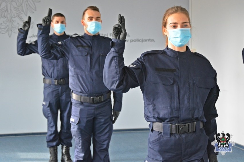 Nowi policjanci w Wałbrzychu właśnie rozpoczęli służbę