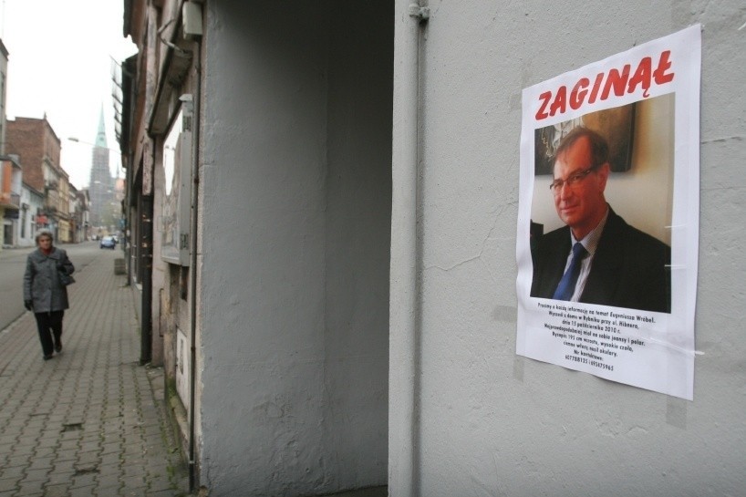 Plakat z poszukiwań wiceministra