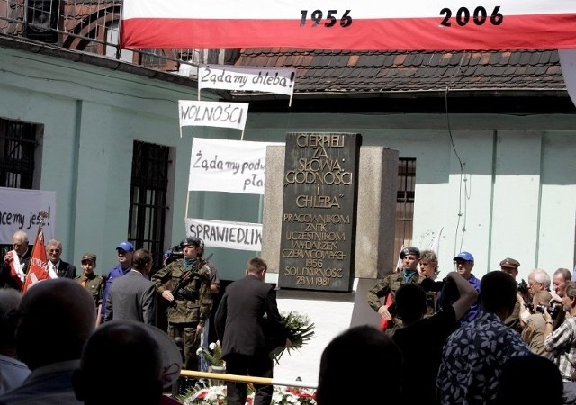 Szczególnie uroczyście była obchodzona 50. rocznica Poznańskiego Czerwca 1956 w roku 2006