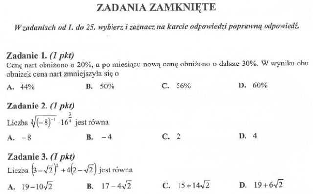 8 maja 2012 r. maturzyści pisali egzamin maturalny z matematyki ...