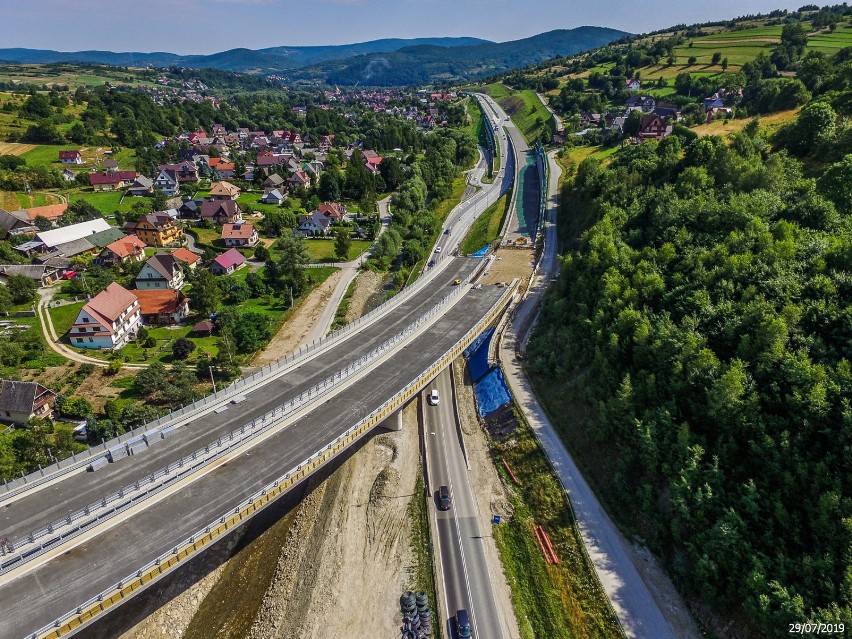 Budowa zakopianki na odcinku od Lubnia do Rabki