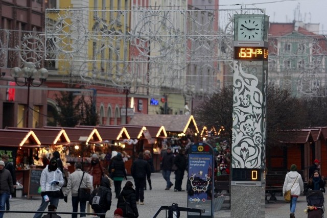 Zegar przy Przejściu Świdnickim odliczał czas do Euro, teraz wprowadza w błąd