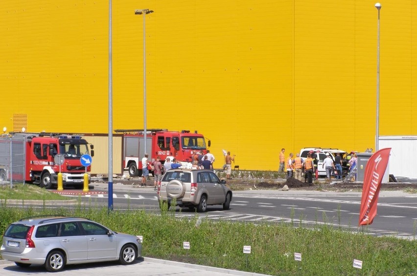 Kraków: pożar samochodu przy ul. Zakopiańskiej