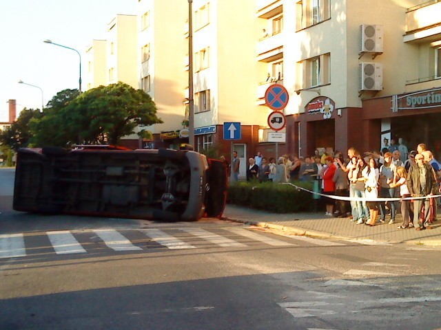 Wypadek w centrum miasta w Głogowie