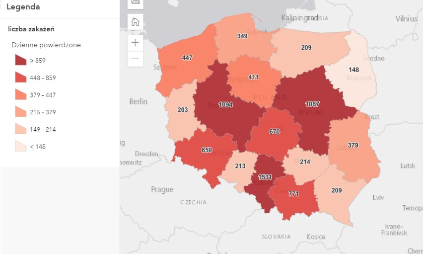 Małopolska zachodnia. Zmarło 15 osób z COVID 19. Zdiagnozowano 132 nowe przypadki zakażenia koronawirusem