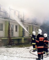 Strażacy walczyli z ogniem w Borkach