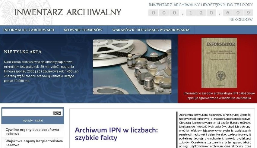Baza IPN dostępna jest na stronie inwentarz.ipn.gov.pl