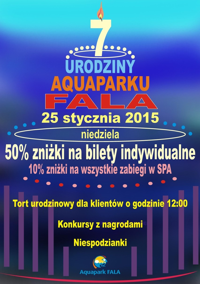 Aquapark Fala obchodzi 7. urodziny