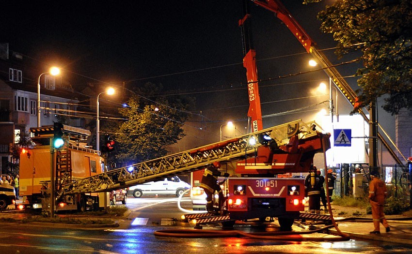 Gdańsk: Pożar zabytkowej zajezdni tramwajowej w Oliwie (ZDJĘCIA)